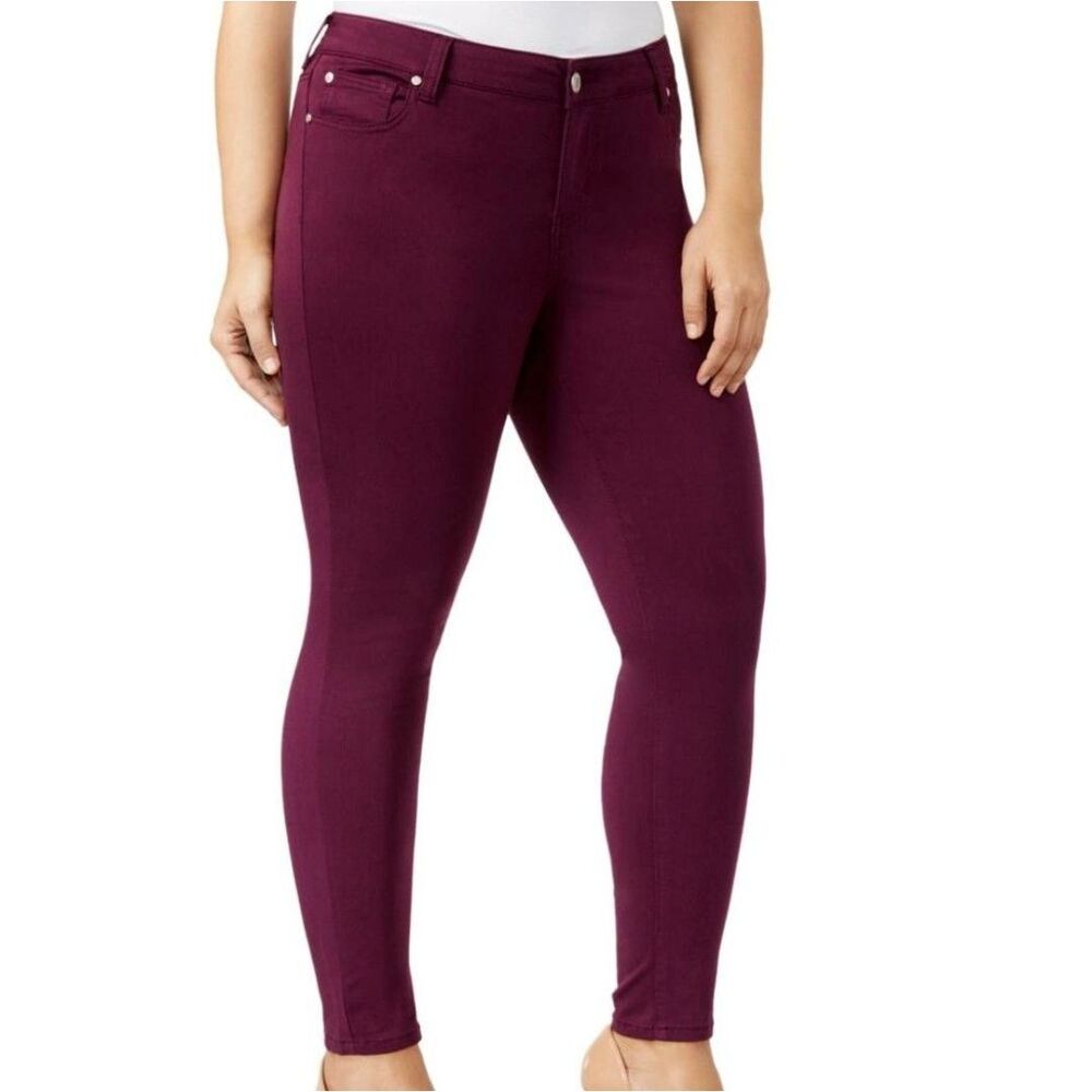 Celebrity Pink Jayden High-Rise Purple Ankle Jeggings  - Plus Size 24 NWT